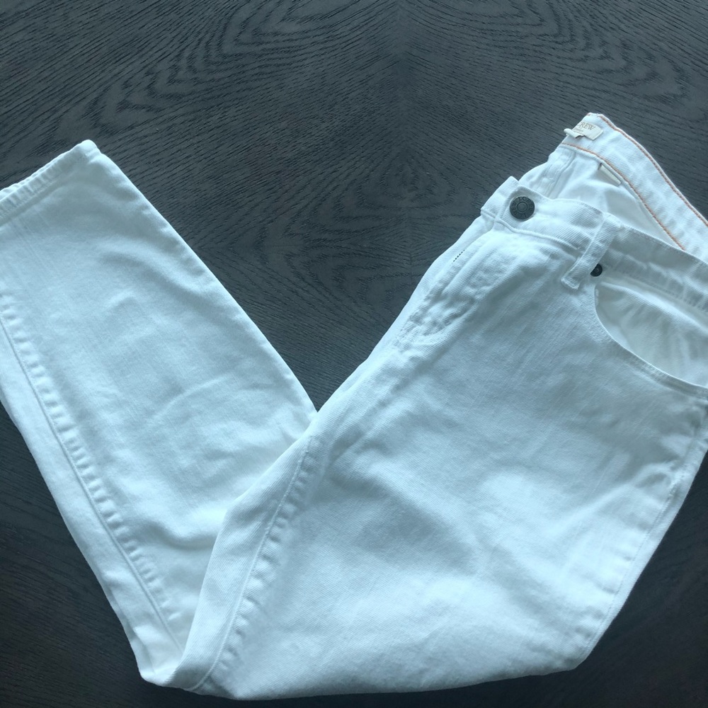 J. Crew white stretch crop - 5 pocket - Picture 2 of 7